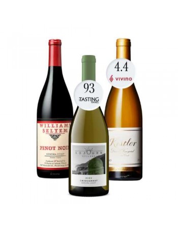 Trio - Williams Selyem Pinot Noir |  Sojourn Chardonnay| Kistler Chardonnay..